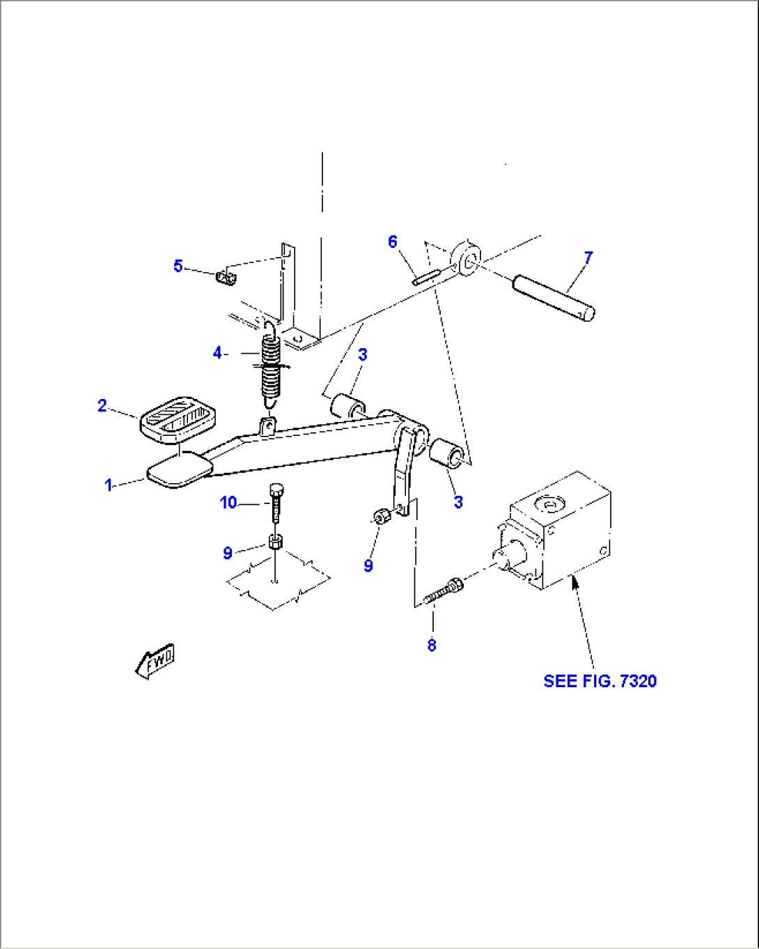 TRAVEL SPEED PEDAL