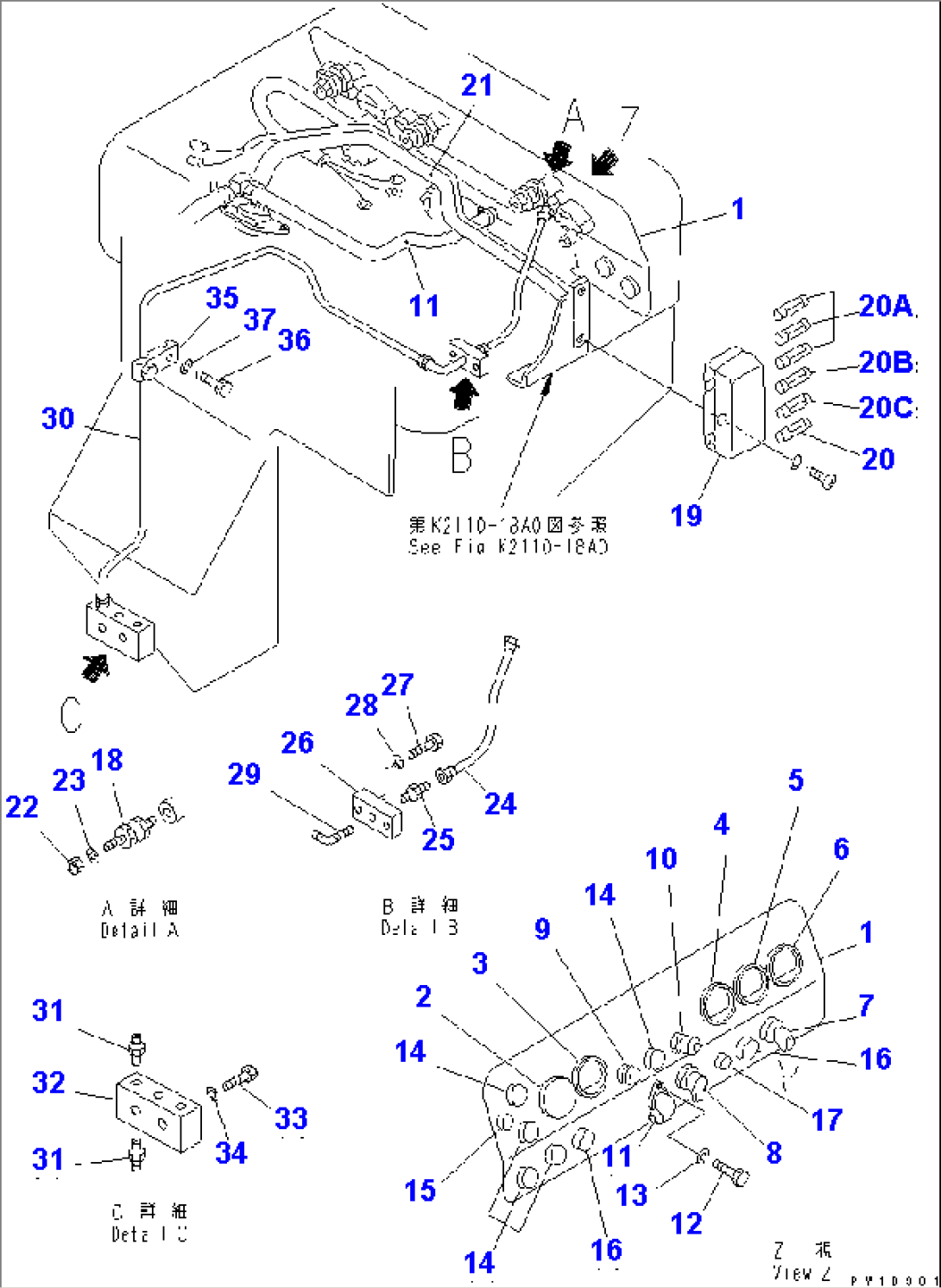 INSTRUMENT PANEL (FOR 155 ENGINE)(#31578-)