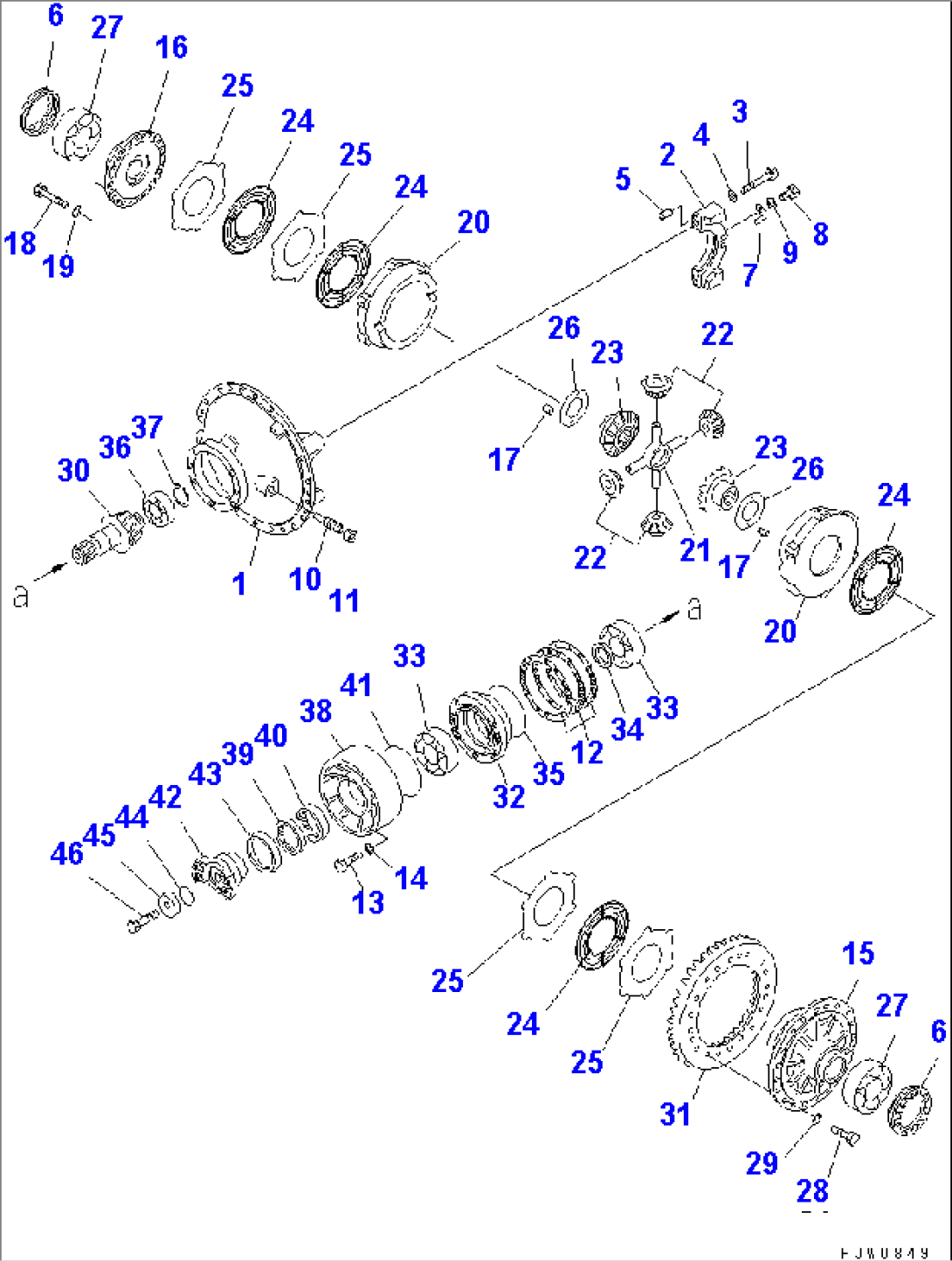 REAR AXLE (REAR DIFFERENTIAL) (LIMITED SLIP DIFF.) (KOHAG)