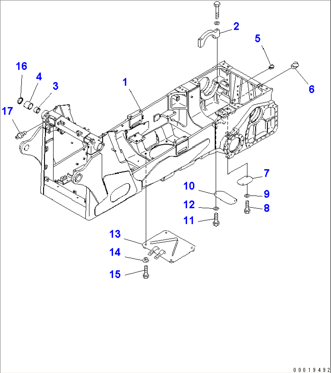 MAIN FRAME (FOR TRIMMING DOZER)