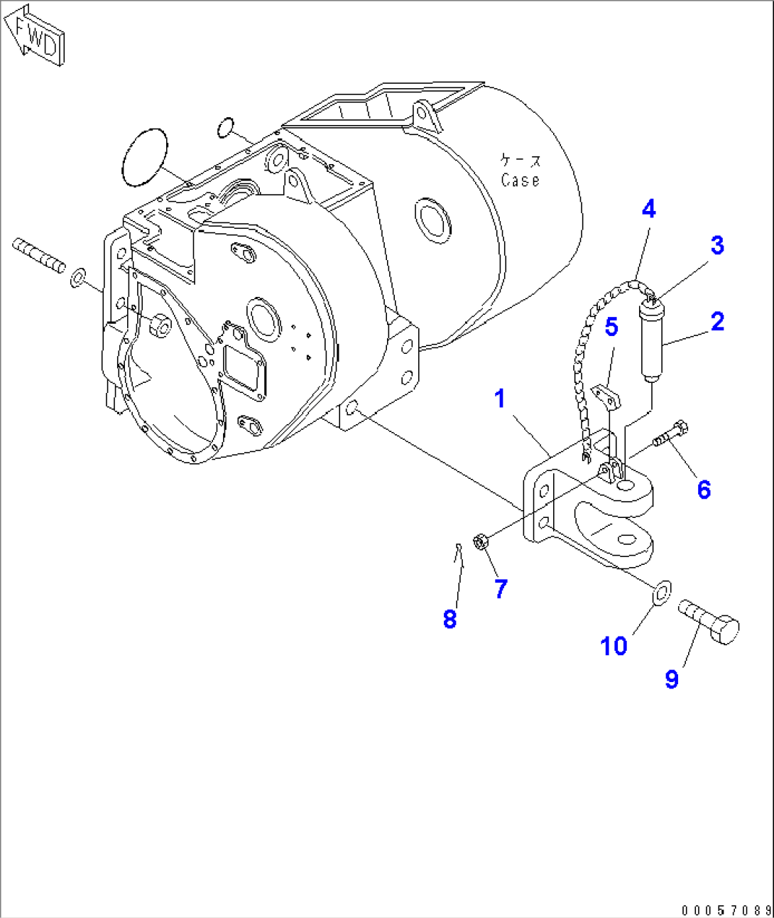 DRAWBAR (FOR TOWING WINCH)