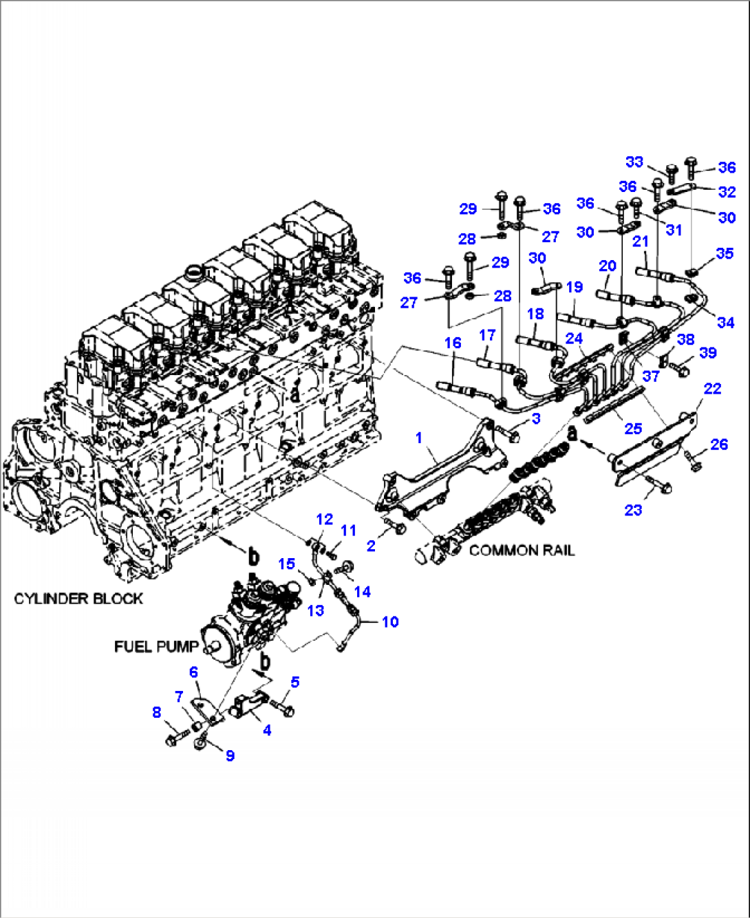 A4103-B7A1 FUEL INJECTION PIPING