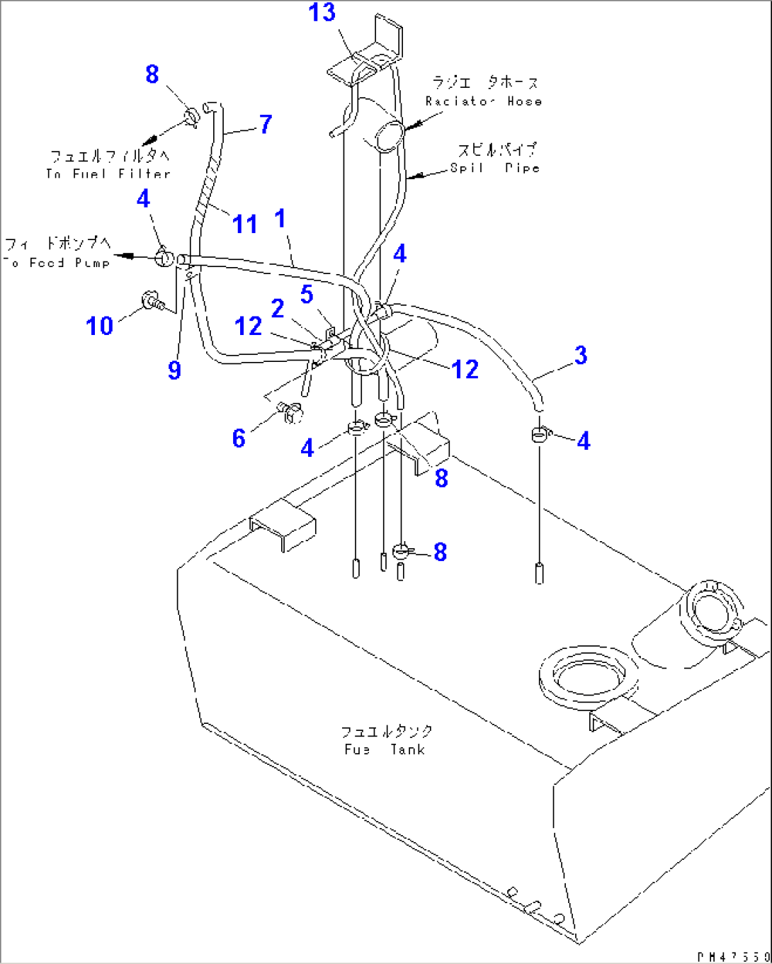 FUEL PIPING(#60001-60384)