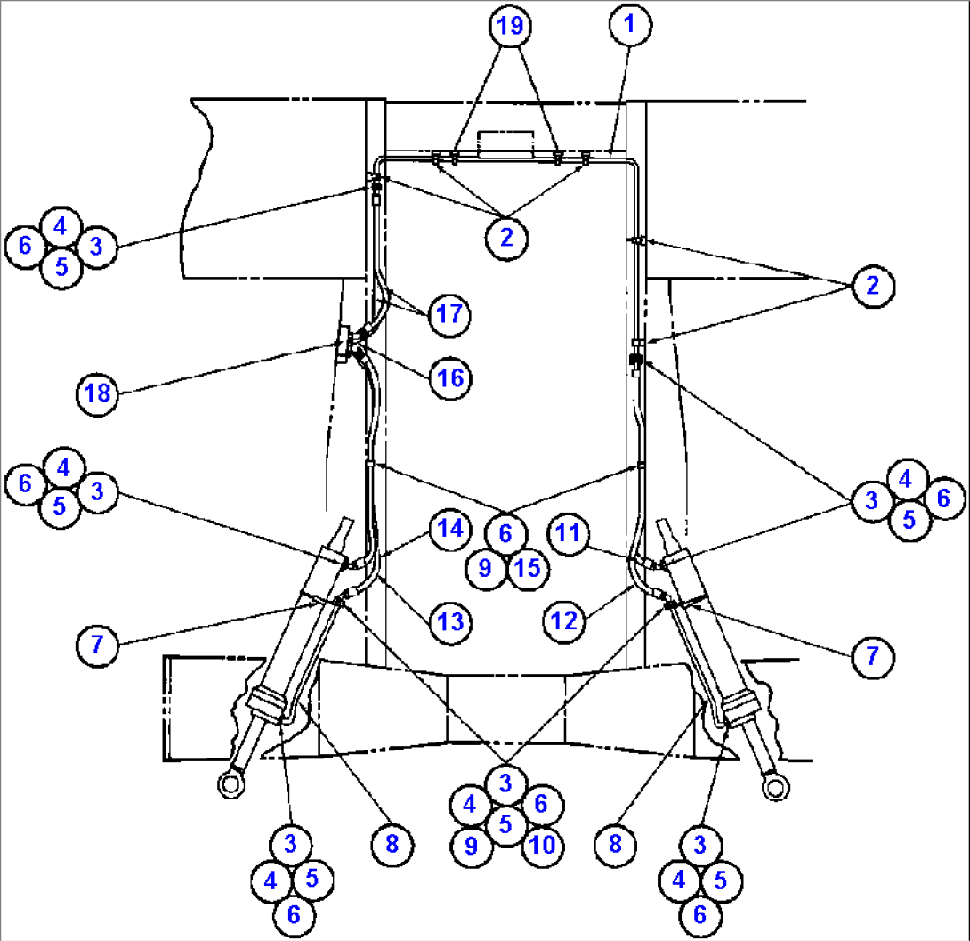 STEERING CYLINDER PIPING