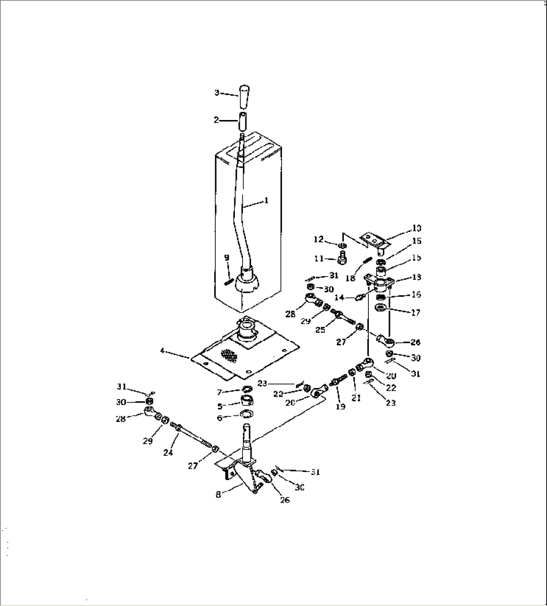 TRANSMISSION CONTROL LEVER