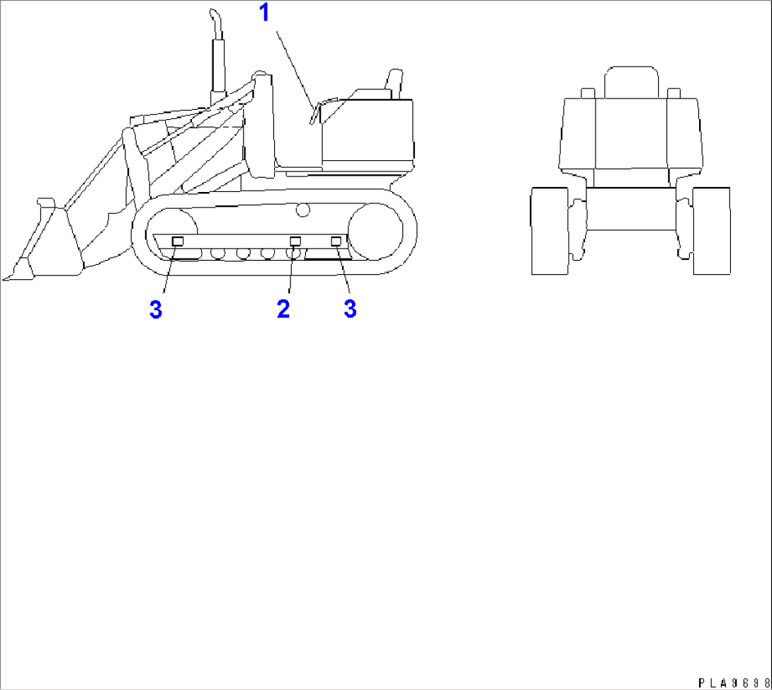 CENTER OF GRAVITY MARK