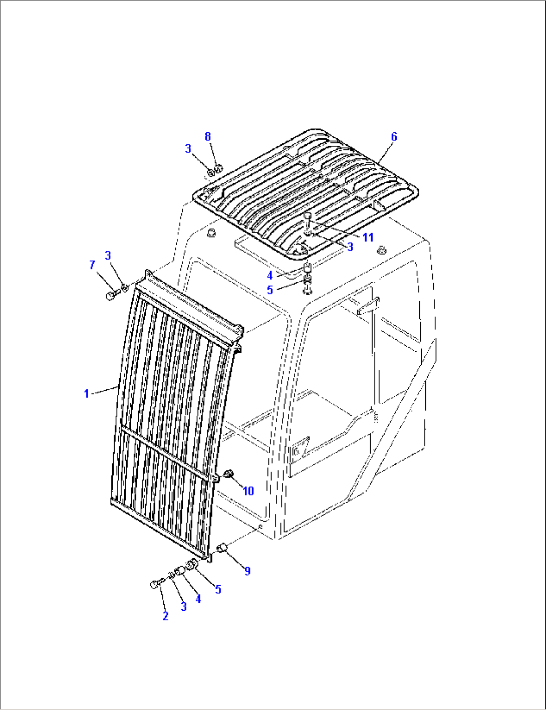TOP AND FRONT GUARD (CAB)