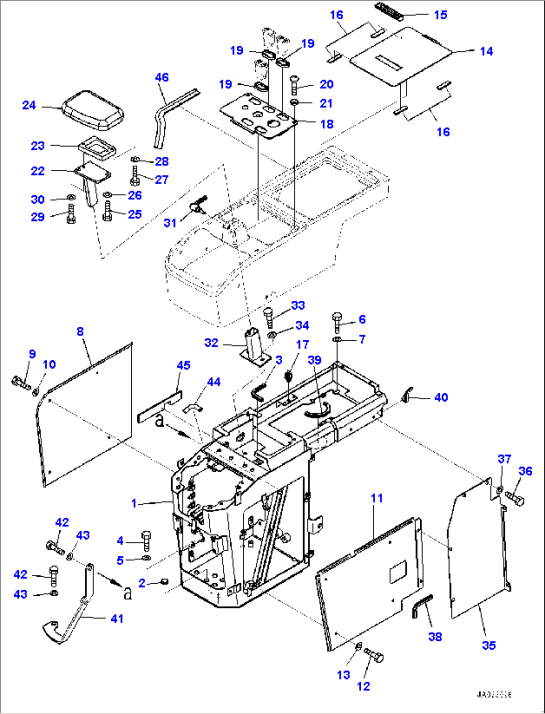 Console R.H., Console Box (#80001-)