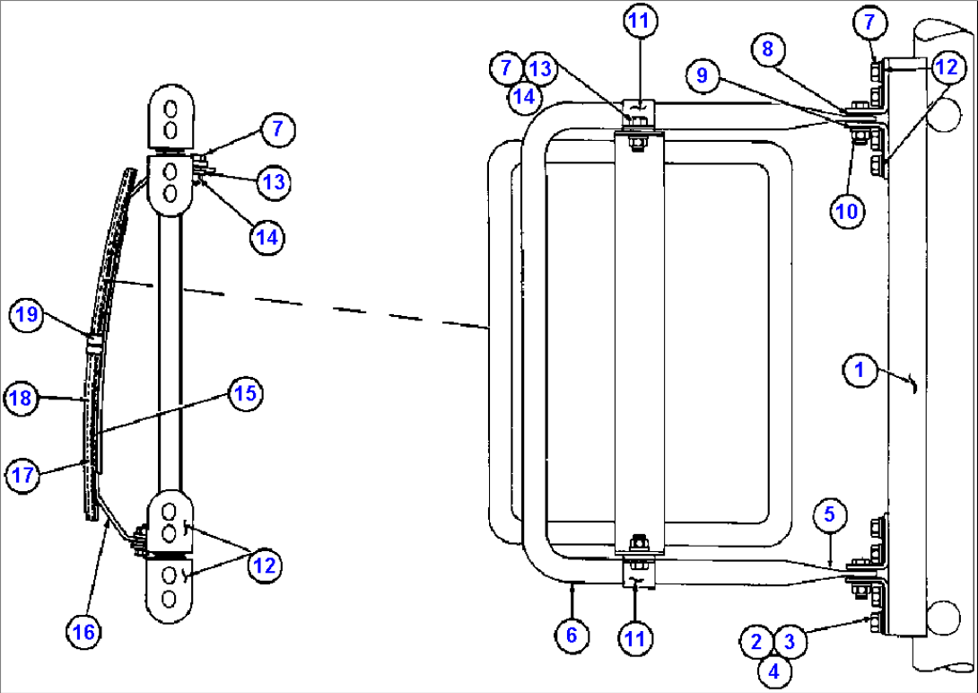 R.H. CONVEX MIRROR INSTL