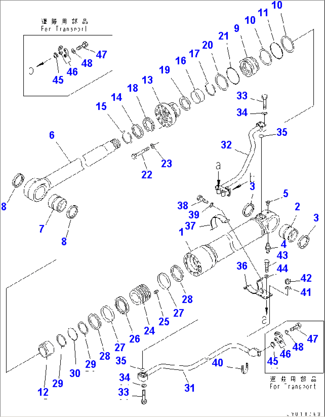 B00M CYLINDER R.H.(#60001-60086)