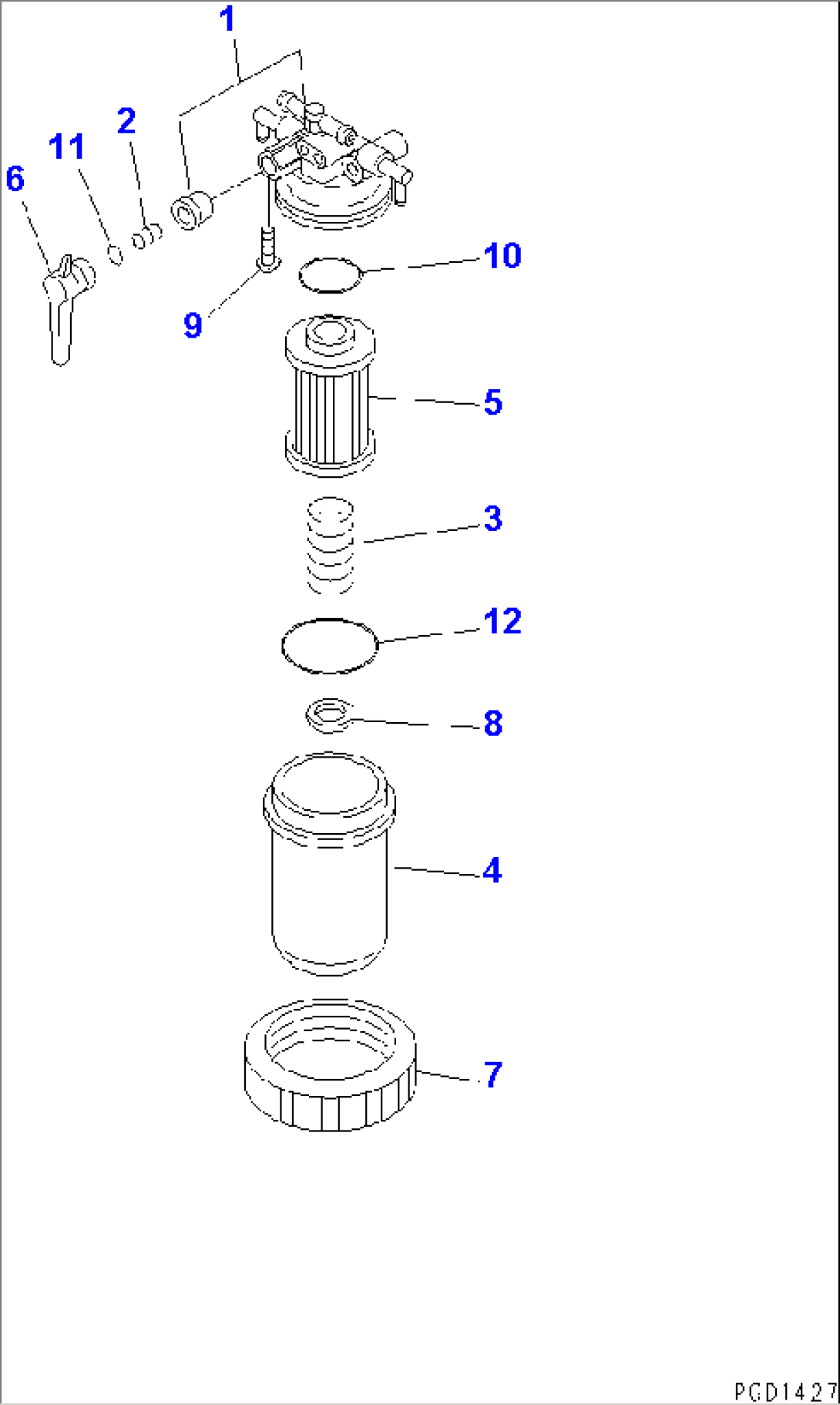 FUEL FILTER(#12707-)