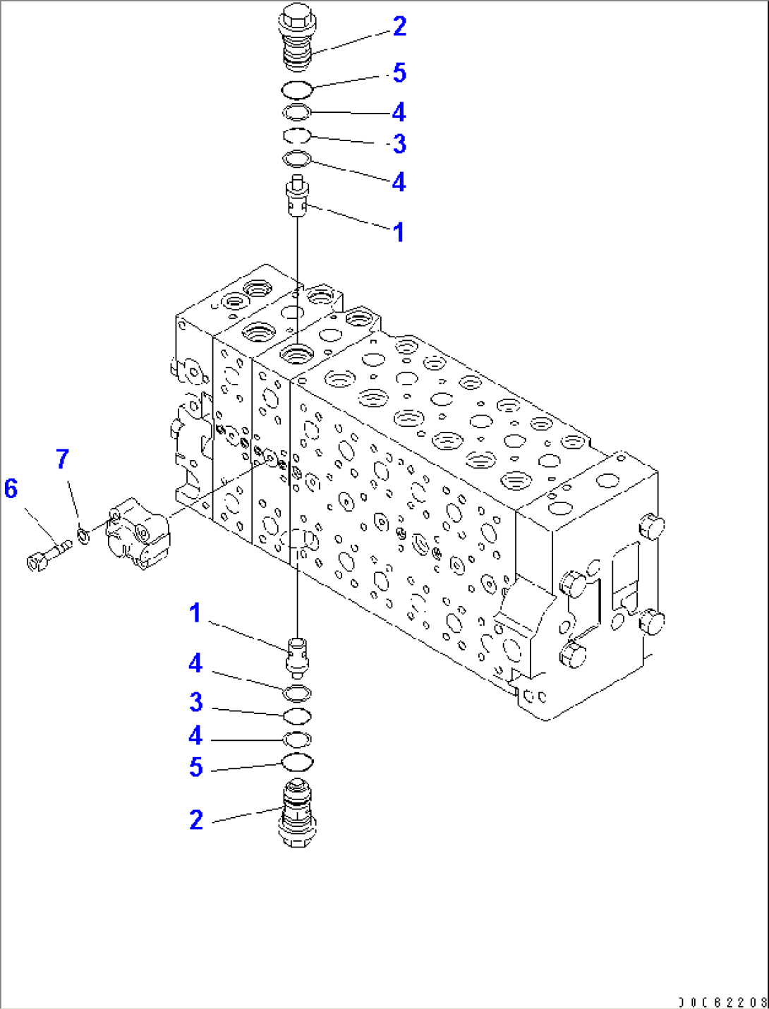 MAIN VALVE (2-ACTUATOR) (15/18)(#1001-)