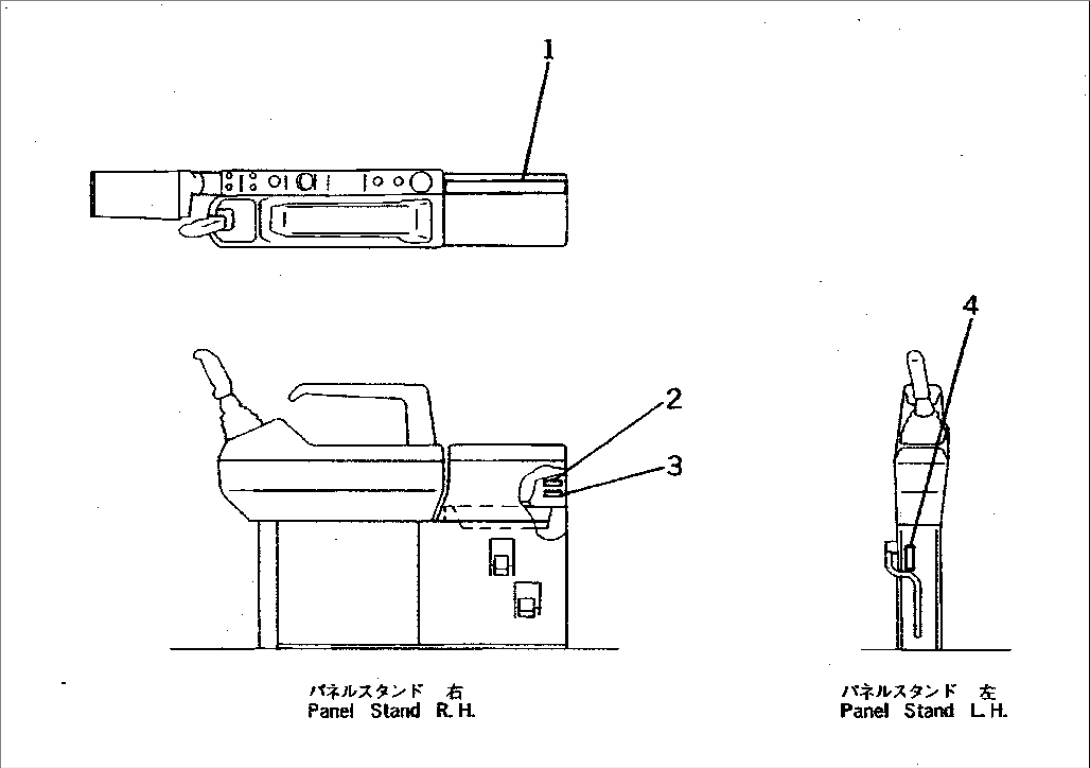 MARKS AND PLATES (PANEL AND CONTROL STAND SIDE) (FOR WRIST CONTROL) (ITALIAN)