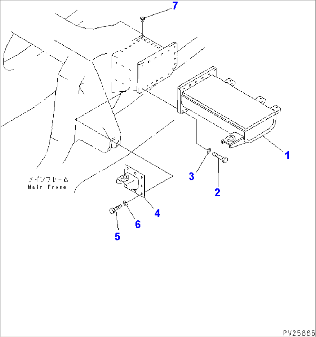 REAR SUPPORT (1/2) (ROPS LESS)