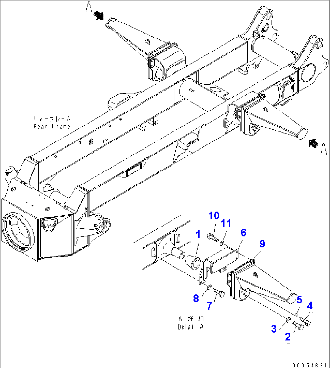 REAR SUSPENSION (EQUALIZER BAR MOUNTING PARTS) (FOR NEW TAIL GATE)