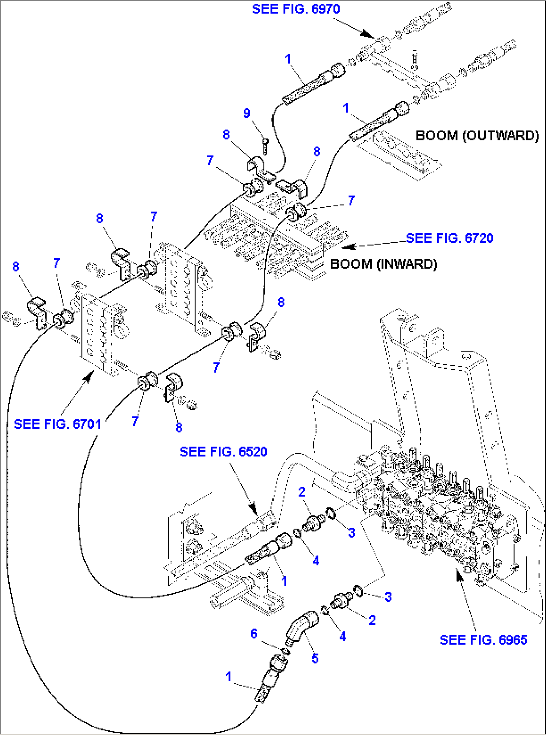 HYDRAULIC CIRCUIT FOR POSITIONABLE SWINGING BUCKET WITH JIG ARM (1/5)
