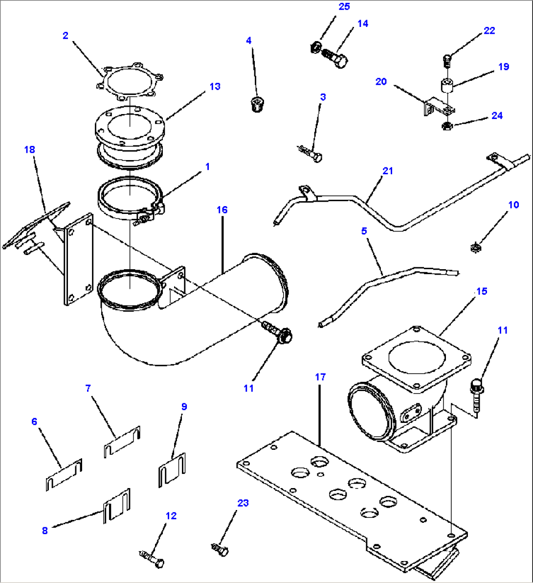A1209-A7A3 EXHAUST OUTLET CONNECTION