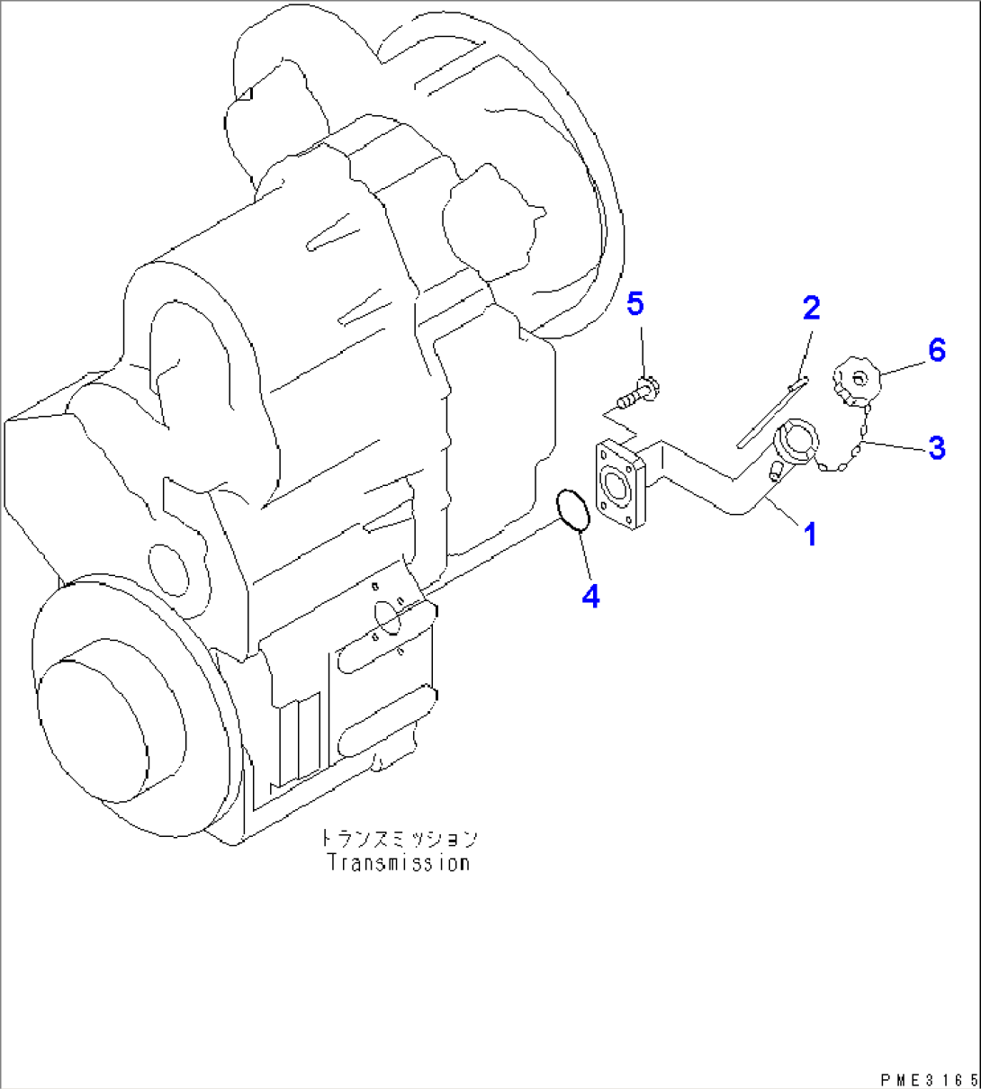 TRANSMISSION (OIL GAUGE AND OIL FILLER)