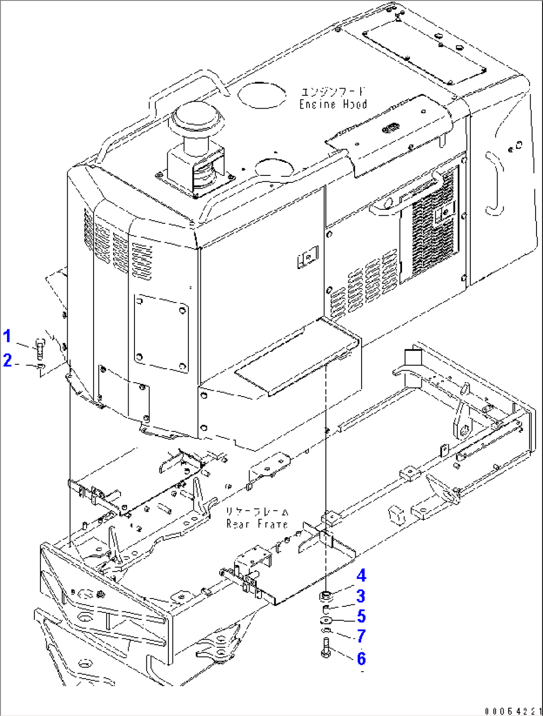 HOOD (MOUNTING PARTS)