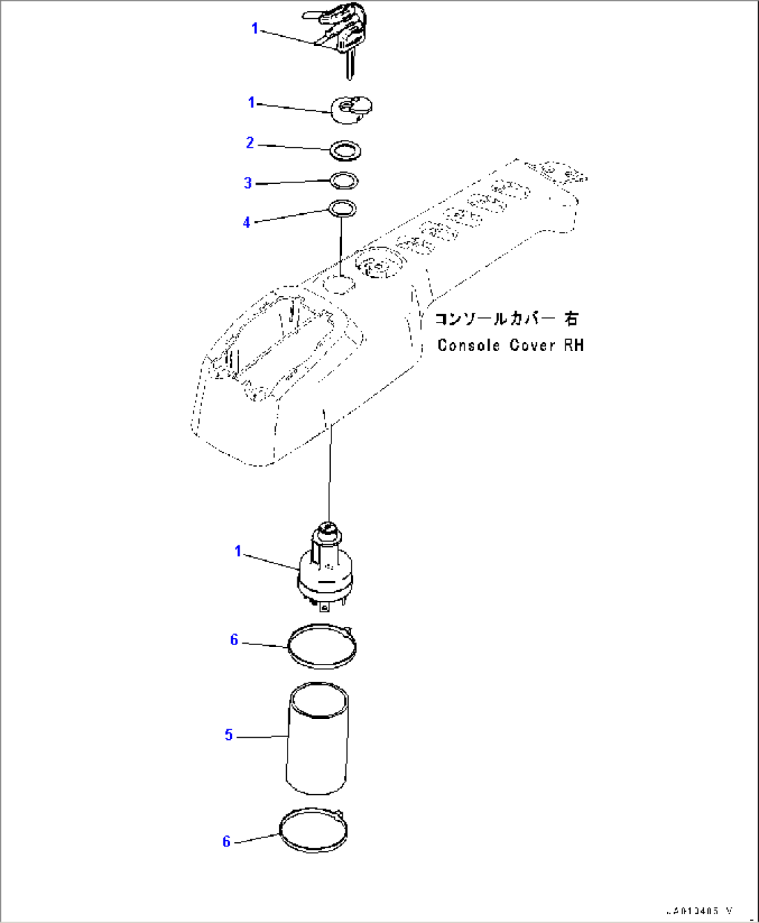Floor Frame, Starting Switch (#50001-)