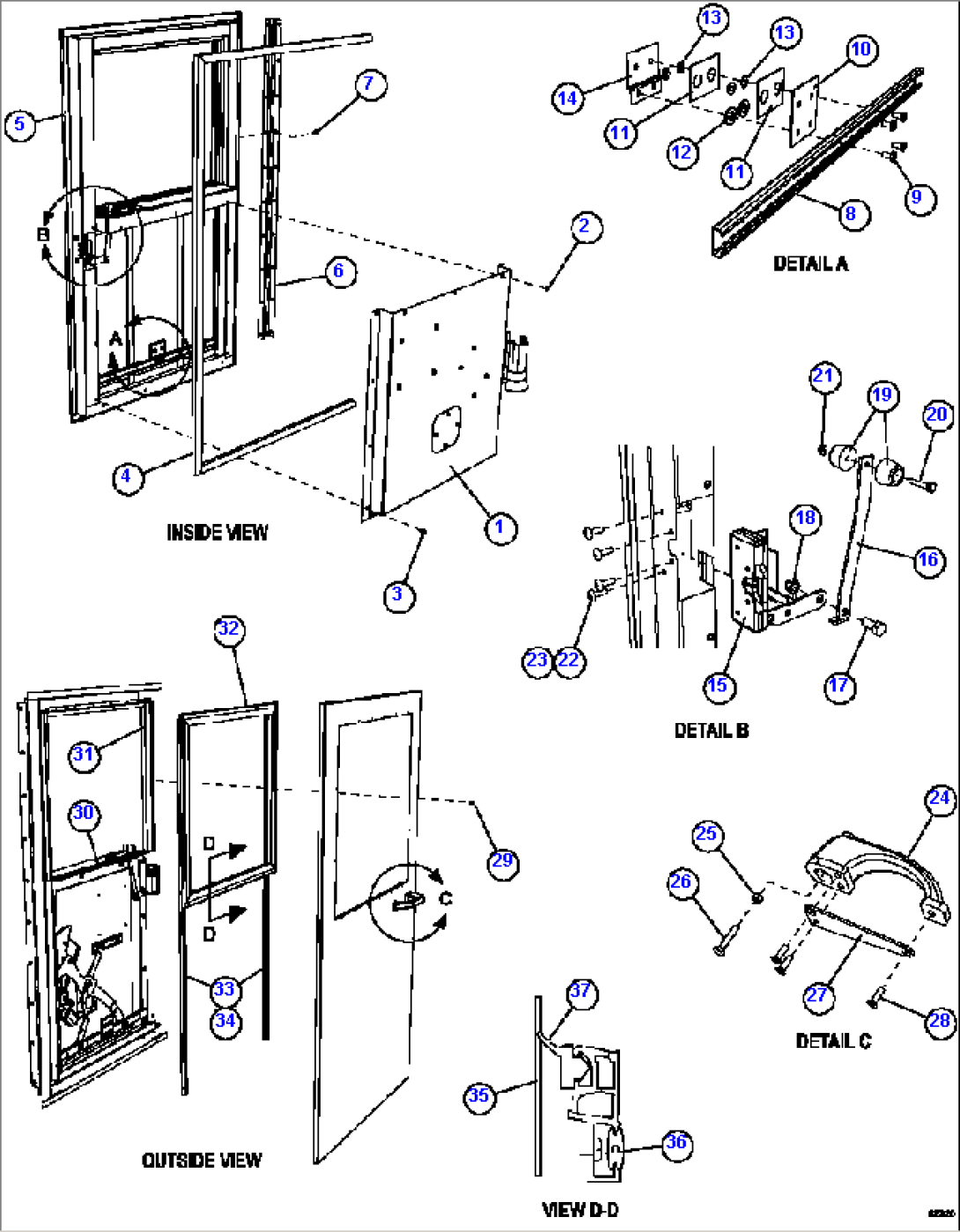 DOOR ASSEMBLY - RH 58E-54-10090