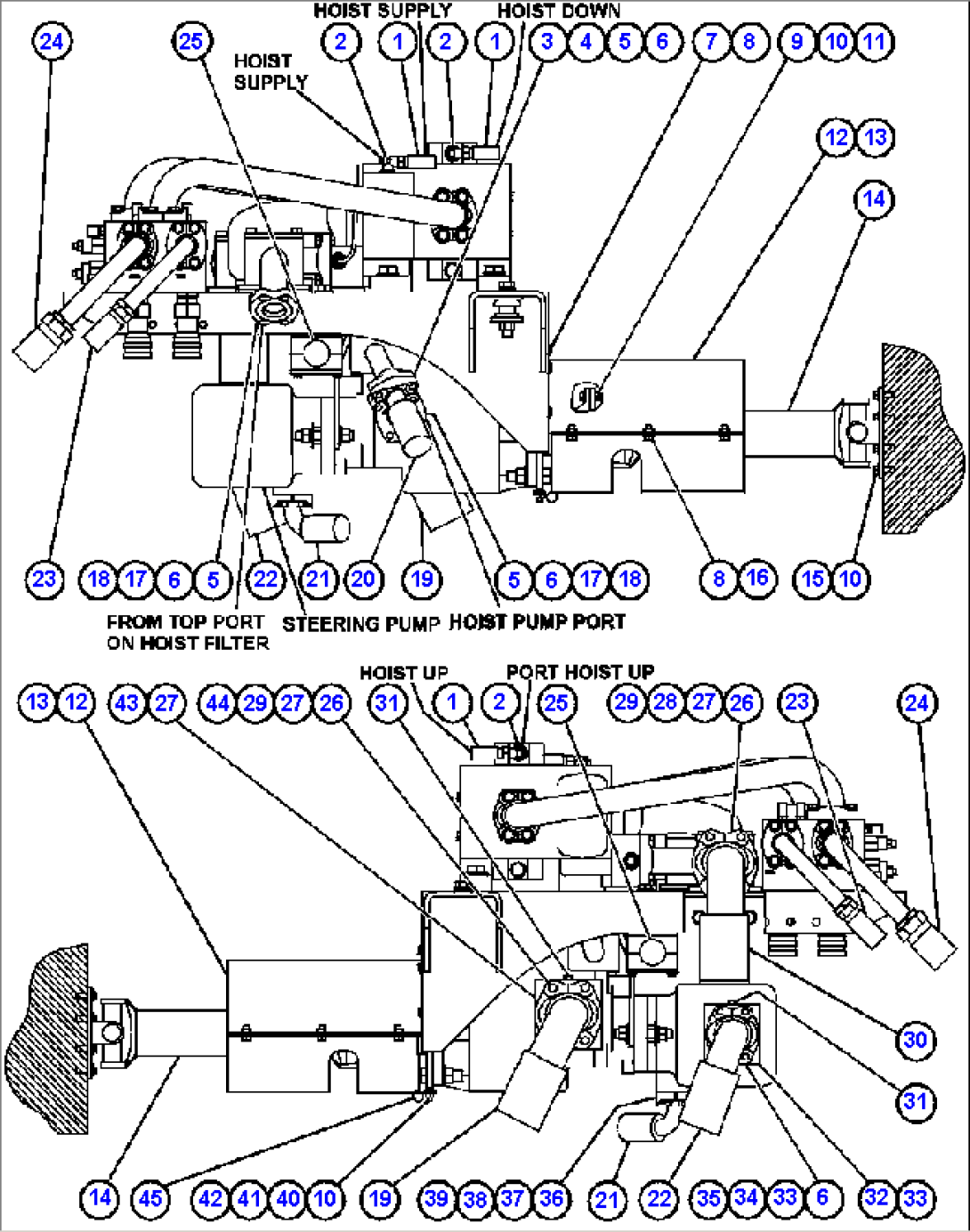 HYDRAULIC SYSTEM PIPING - 1