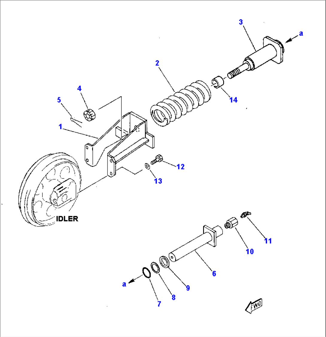 RECOIL SPRING (FOR RUBBER SHOE)