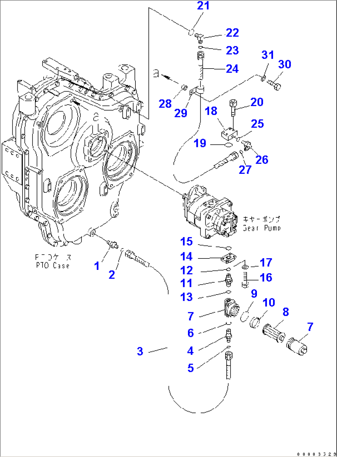POWER TAKE OFF (PIPING) (FILTER)