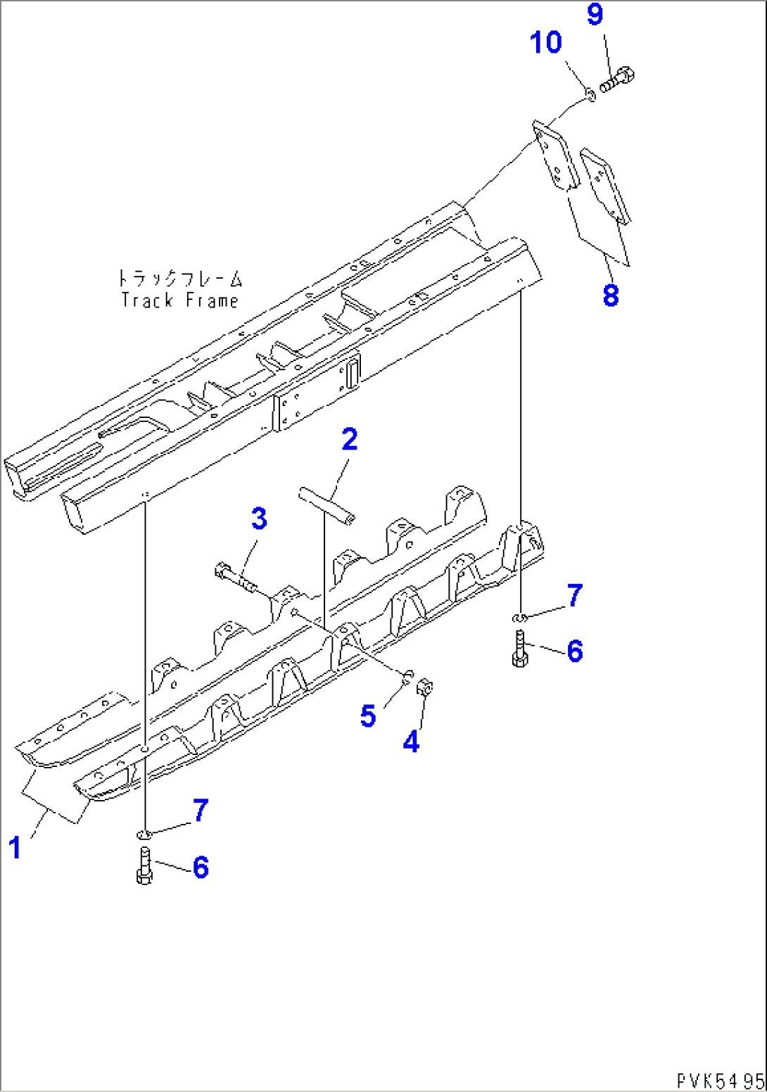 TRACK GUARD (WITH MONO BLOCK TYPE TRACK ROLLER GUARD)