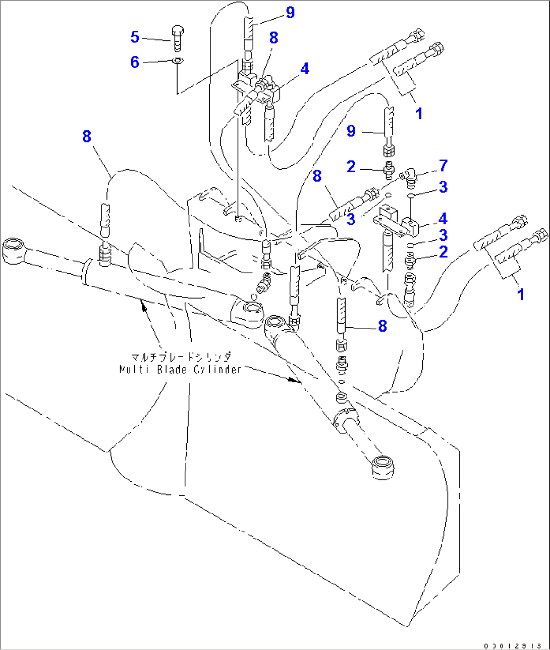 BLADE (ANGLE CYLINDER LINE 2/2) (MULTI BLADE)