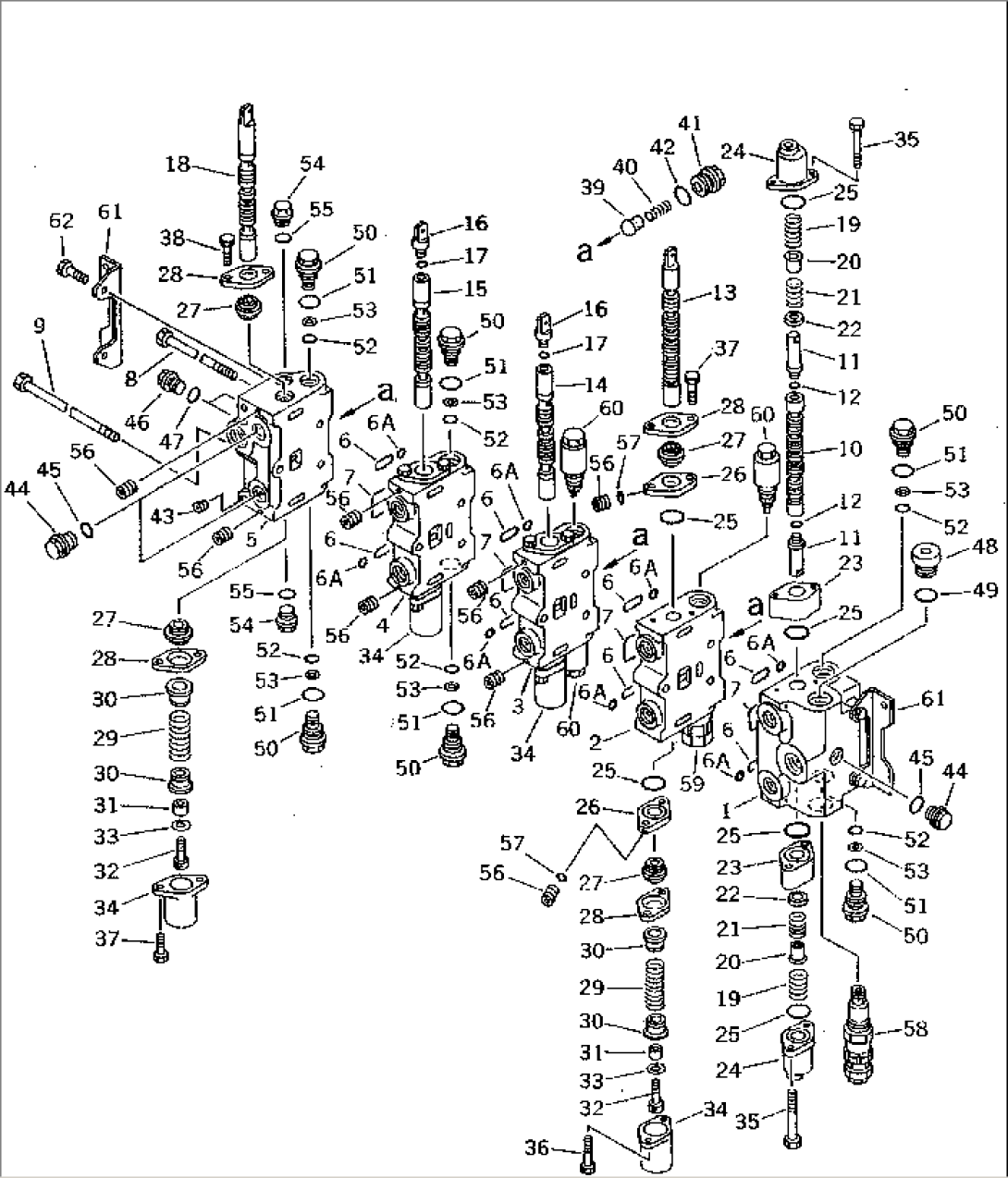 CONTROL VALVE¤ R.H. (1/3) (FOR CONFLUENT ATTACHMENT CIRCUIT)