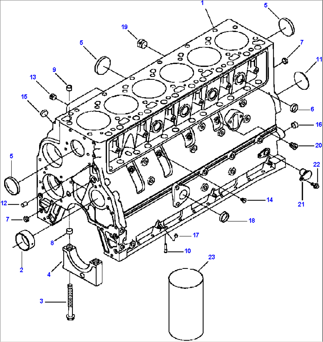 FIG. A2103-A2A3 CYLINDER BLOCK