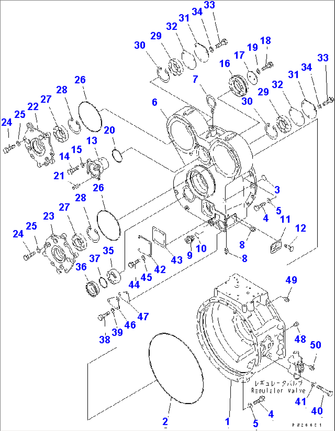 TORQUE CONVERTER HOUSING (SERVICE PARTS)(#1115-)