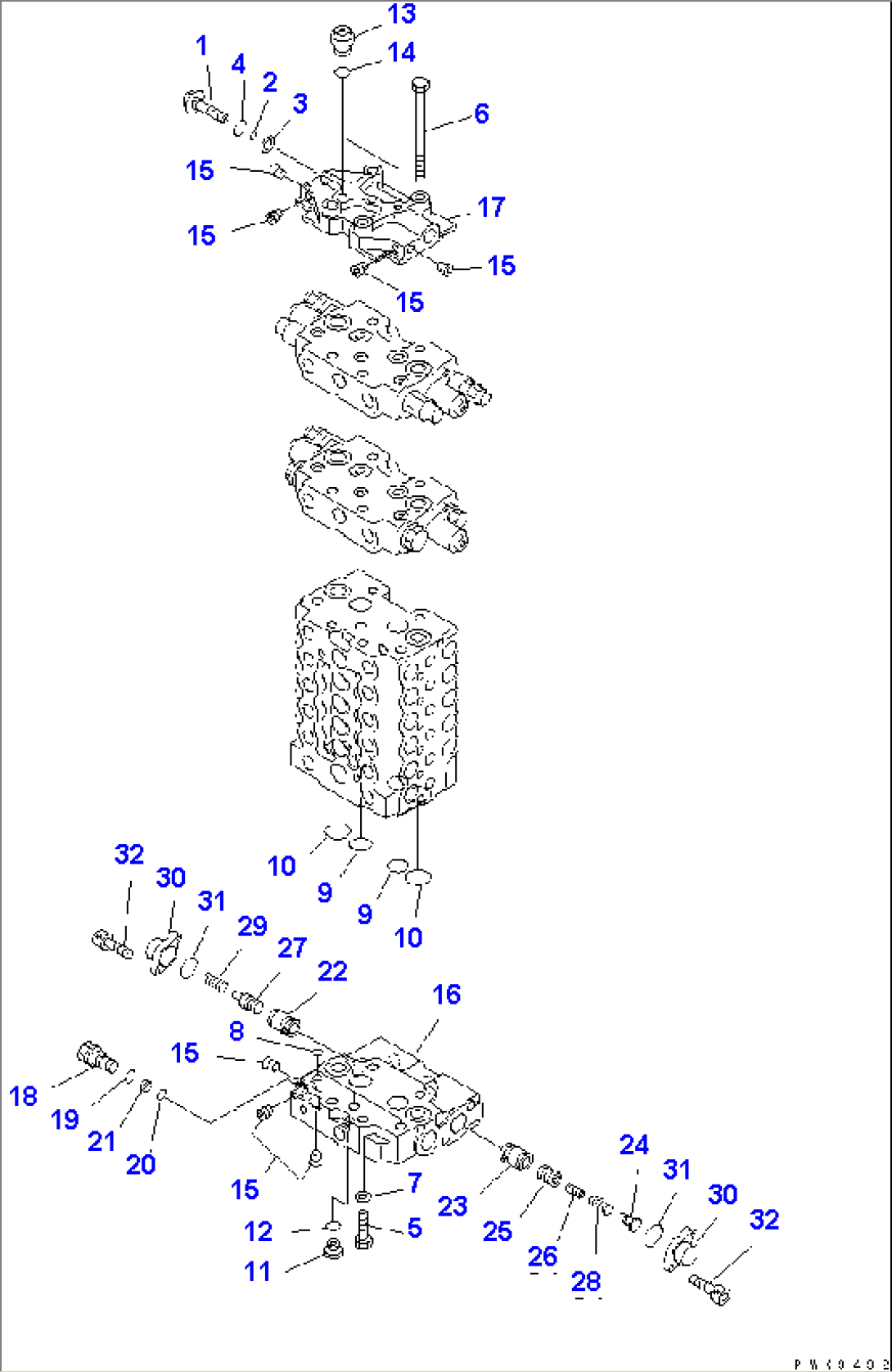 MAIN VALVE (INNER PARTS) (5/11)