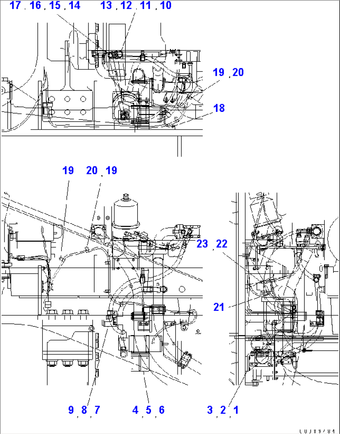 ENGINE (ENGINE PRELUBE RELATED PARTS)(#50001-50084)