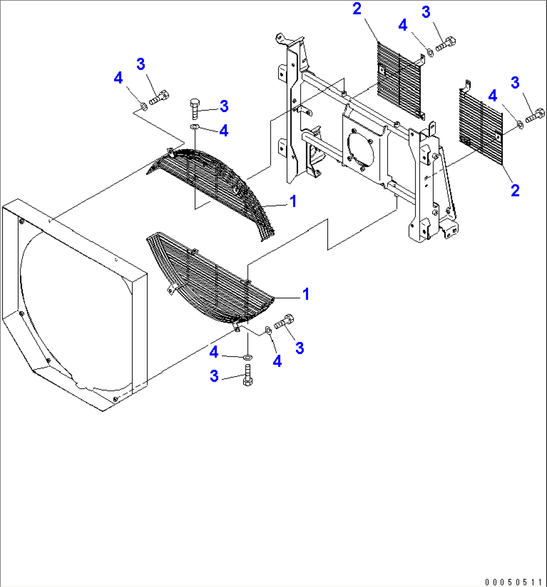 RADIATOR (FAN GUARD)(#85001-90000)