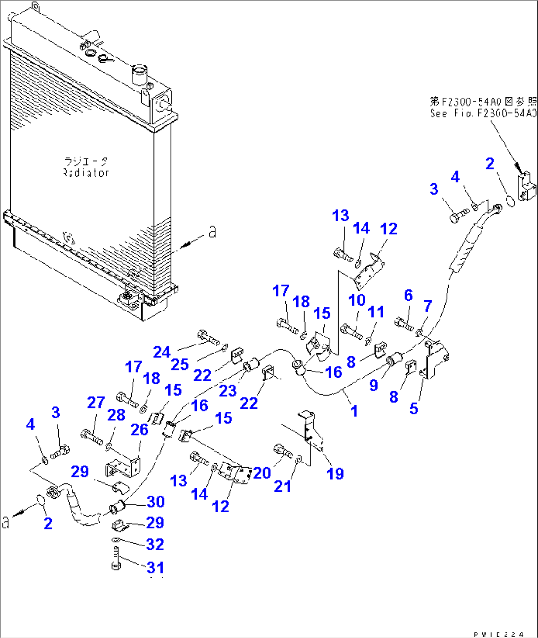 OIL COOLER LINE (1/2)