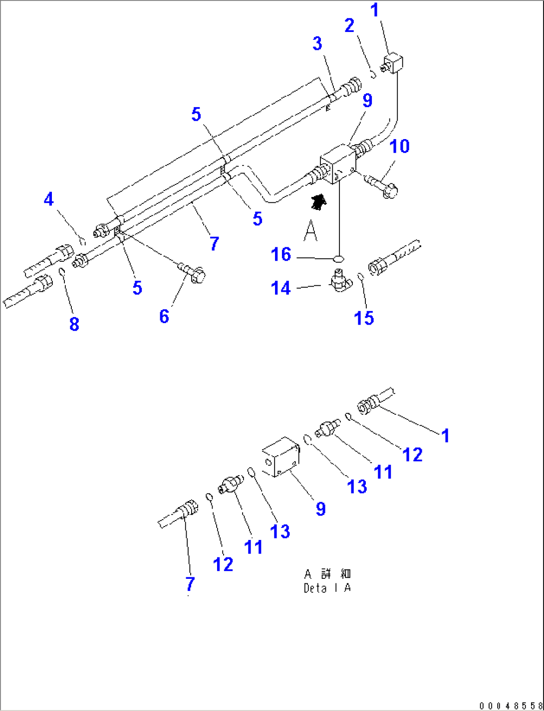 BRAKE PIPING (REAR BRAKE TUBE)(#7001-)