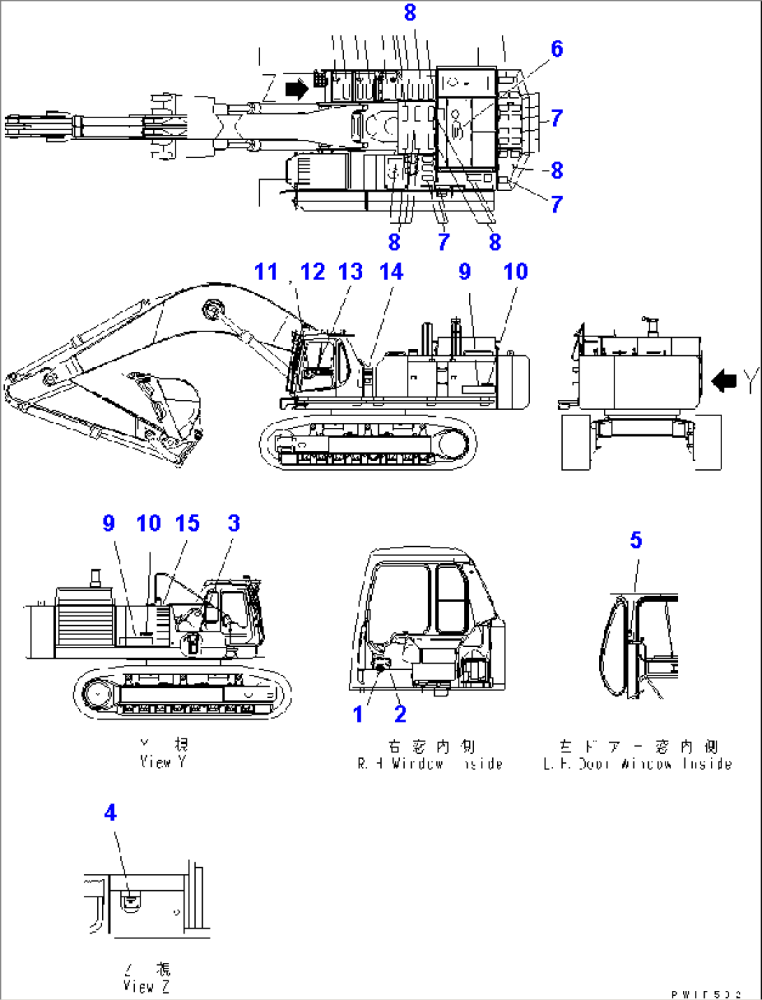 MARKS AND PLATES (SEAT AND SYMBOL MARK) (ENGLISH)(#11001-)