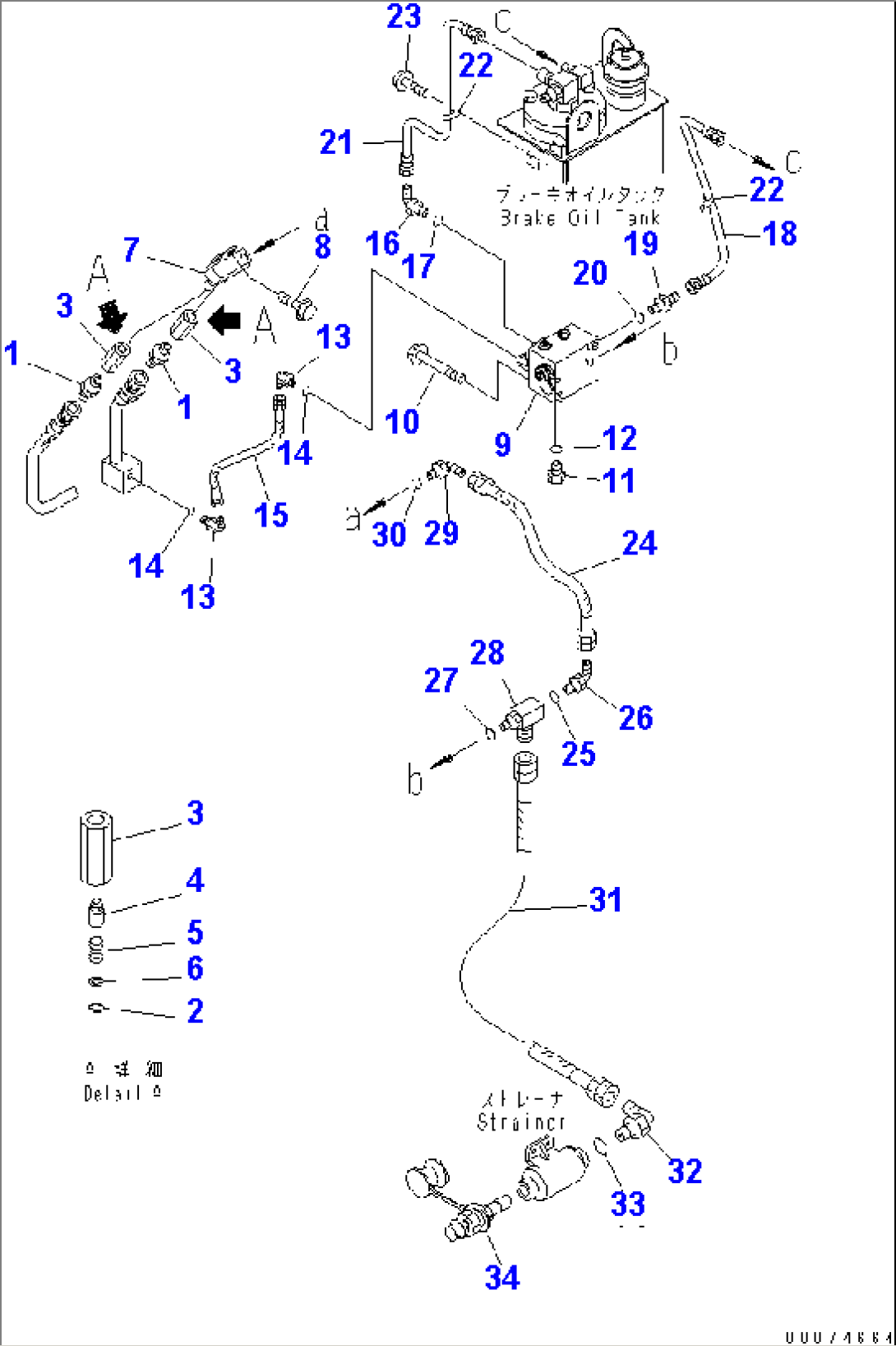 BRAKE CONTROL (CHECK VALVE TO STRAINER)(#51075-)