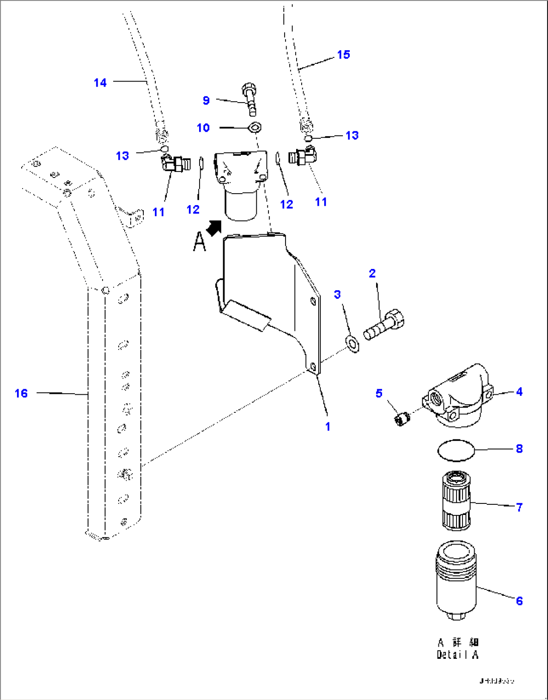 Actuator Piping, Pilot Filter (#80001-)