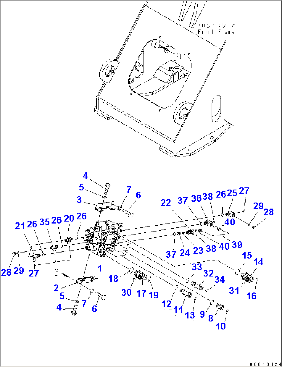 MAIN VALVE (FOR 3-SPOOL VALVE) (FOR E.C.S.S.)