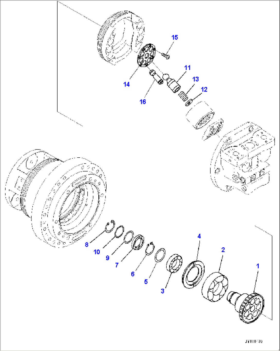 Final Drive, HST Motor, R.H. (3/4) (#30001-)