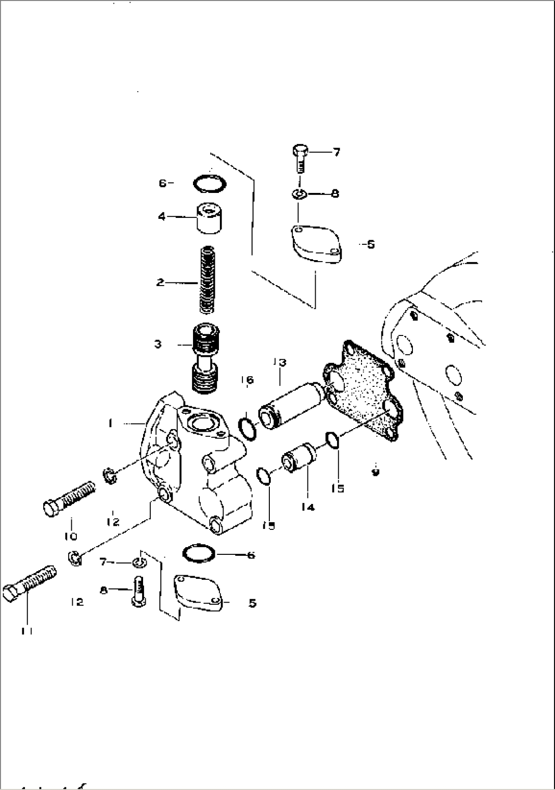 TRANSMISSION VALVE COVER AND LEVER(#31303-)