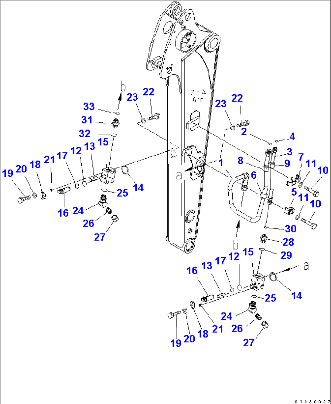 ARM (PIPING) (FOR ATTACHMENT) (YELLOW)