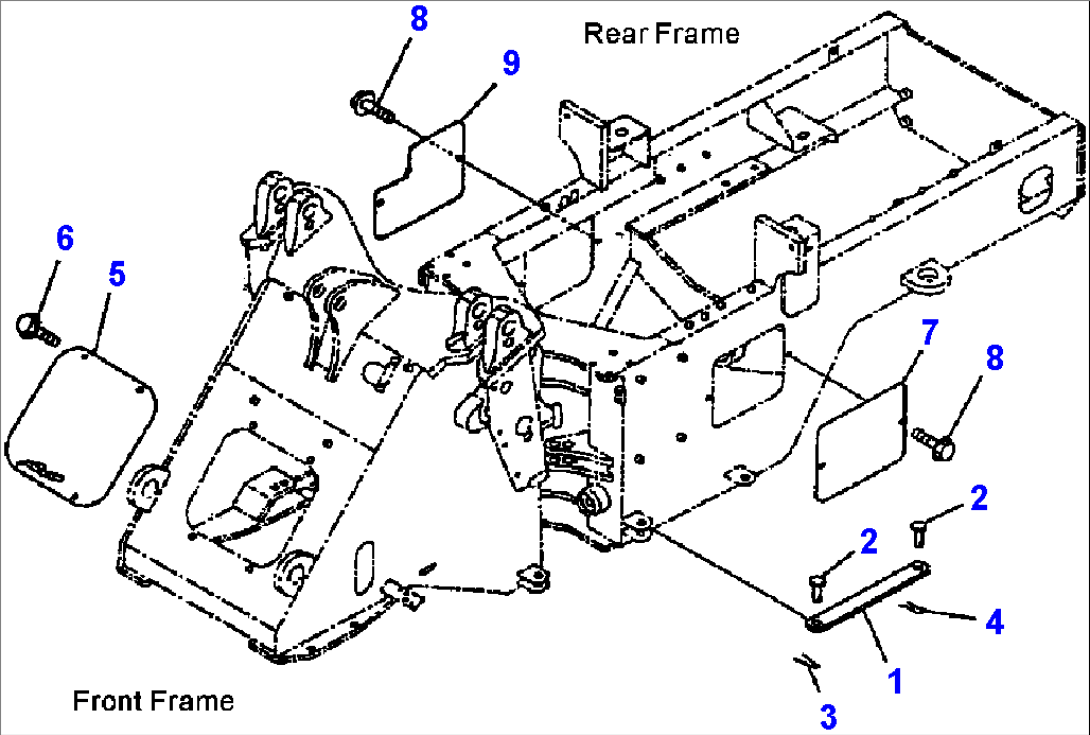 FIG. J4190-01A2 BAR LOCK AND COVER - MACHINES WITH GROUND DRIVEN STEERING