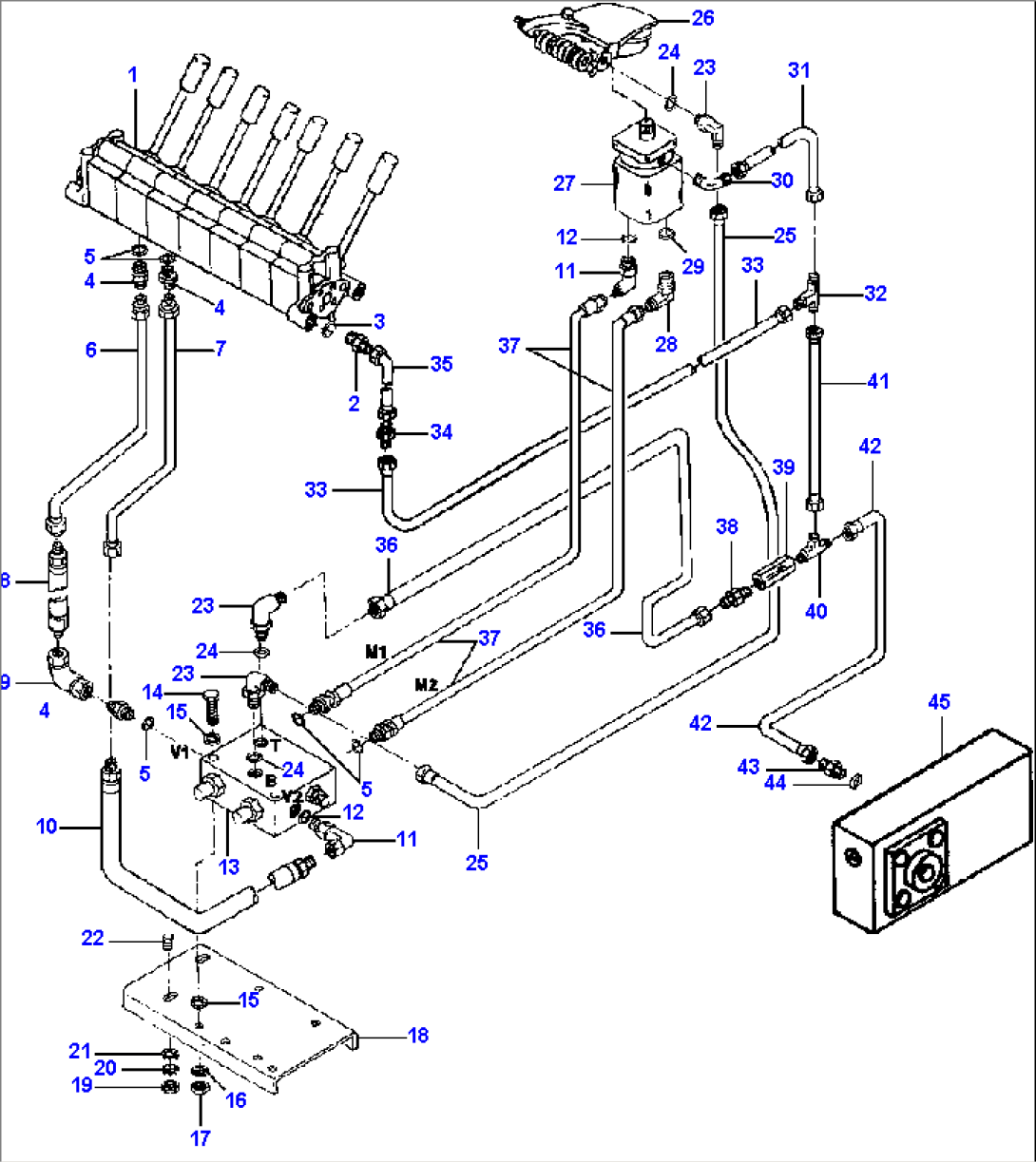 SWING DRIVE ACTUATOR LINES