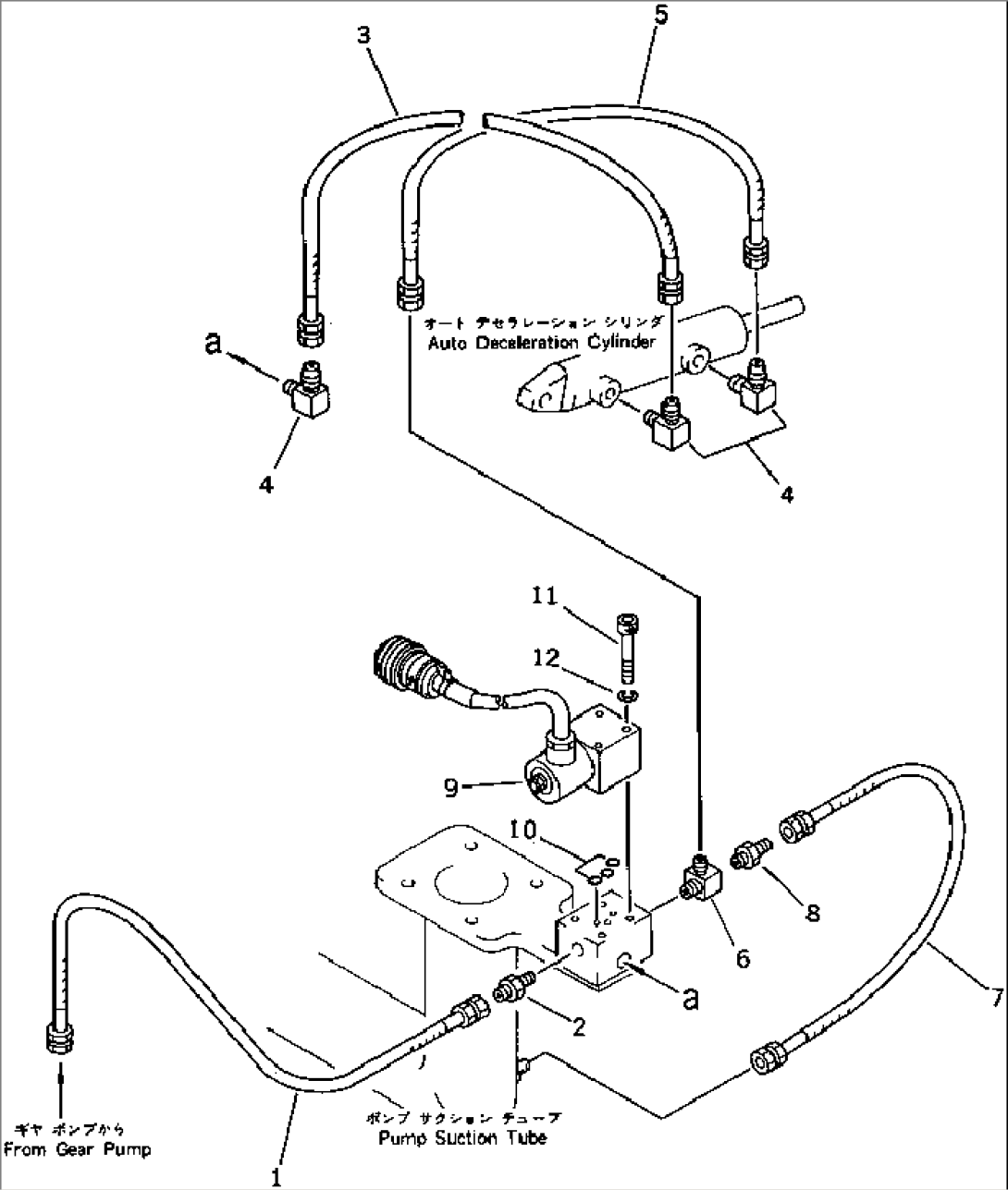 AUTO DECELERATION CYLINDER PIPING (2/2) (WITH AUTO DECELERATION)(#20001-20364)