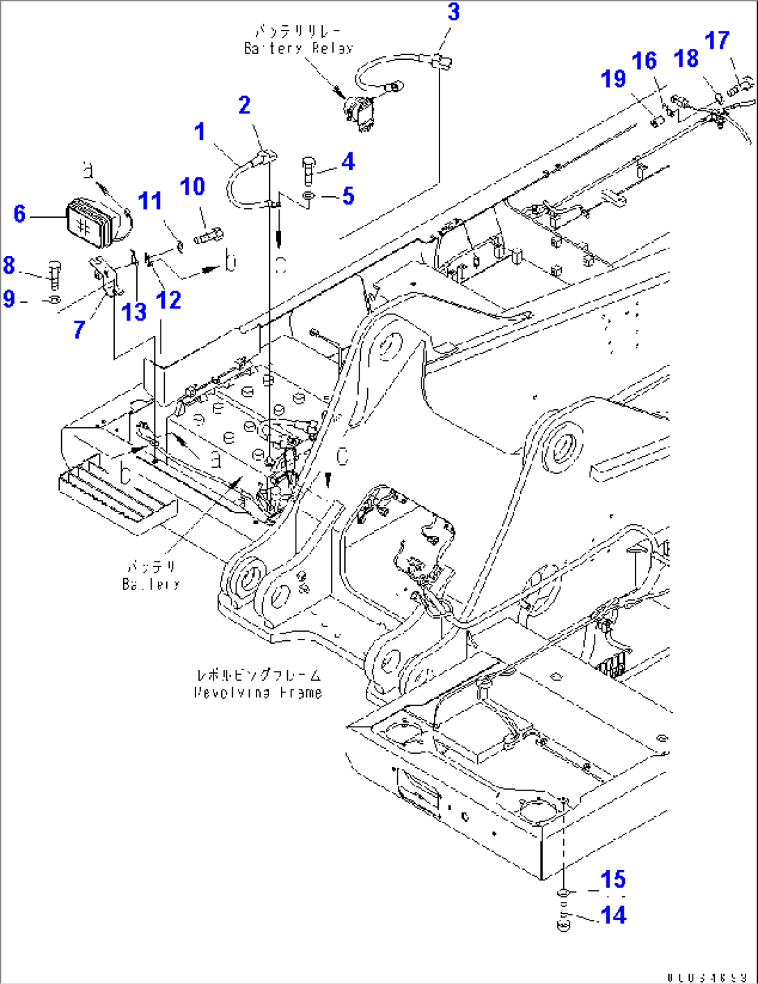 ELECTRIC WIRING (WORKING LAMP)(#70001-)