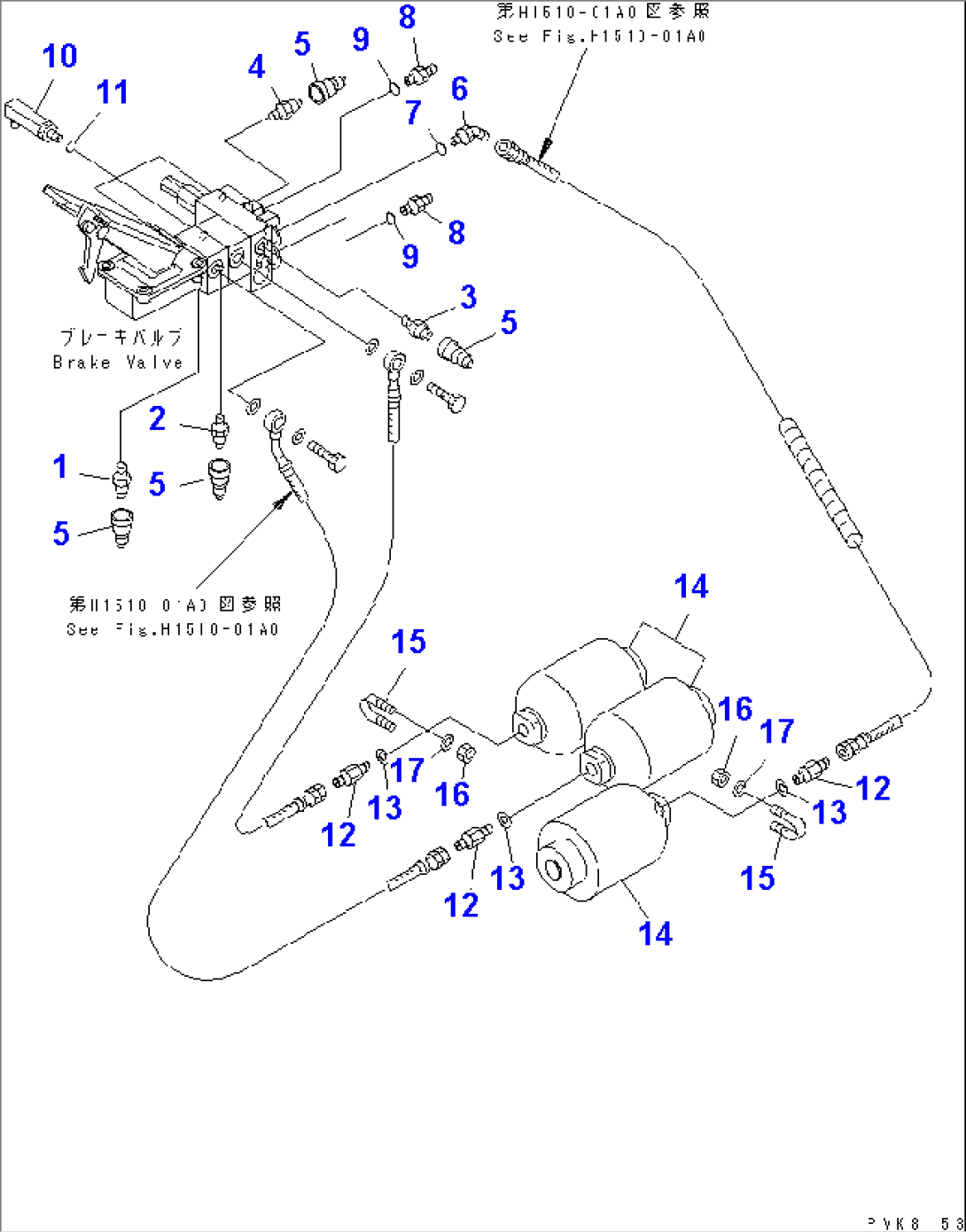 BRAKE LINE (SWITCH AND ACCUMULATOR) (ITALIAN SPEC.)